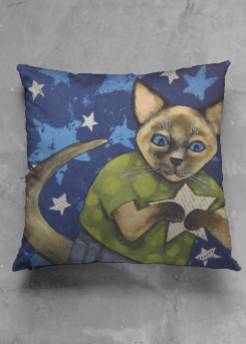 Pillow with art by Sue Clancy http://www.shopvida.com/collections/sue-clancy
